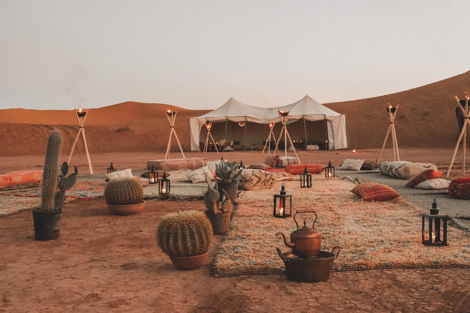 Tentes sous les étoiles au Sahara — Umnya Astro, Erg Chigaga, Bortle 1